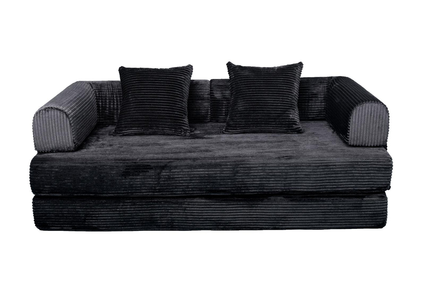 Black Teddy Sofa Bed in sofa mode