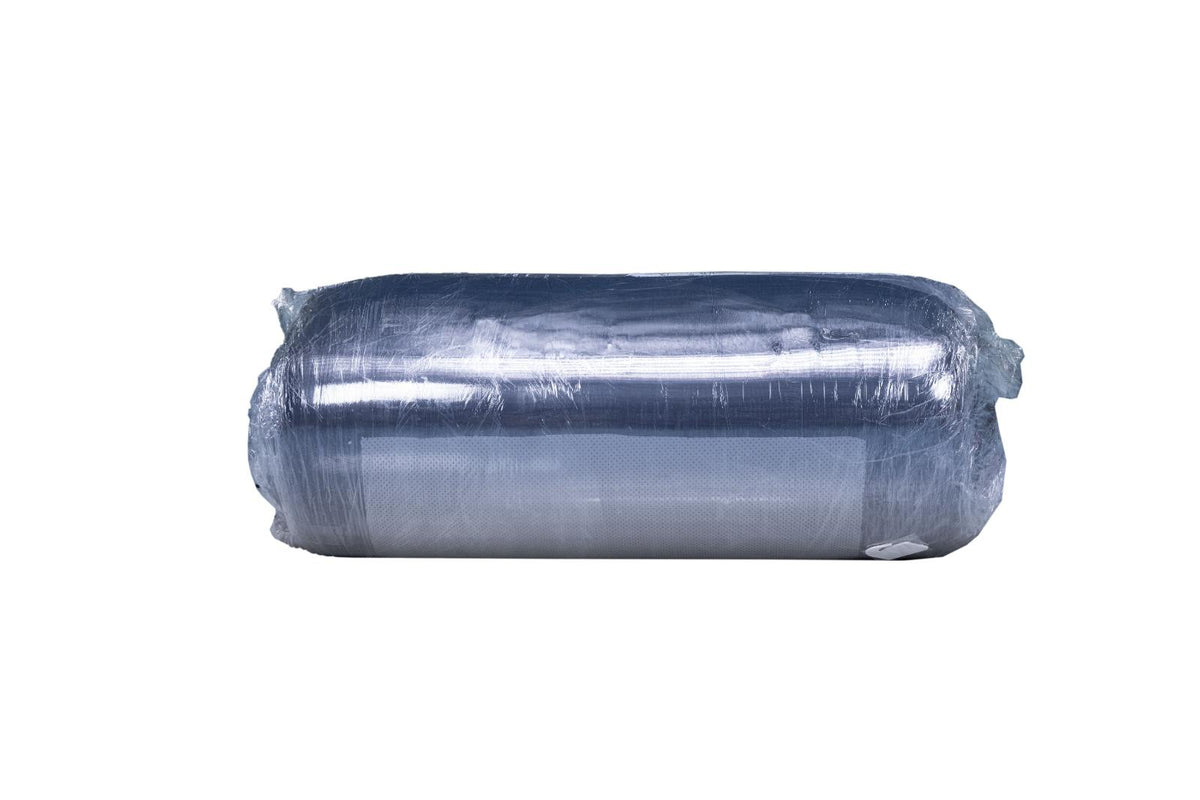 Black Teddy Sofa Bed compressed and rolled for shipping