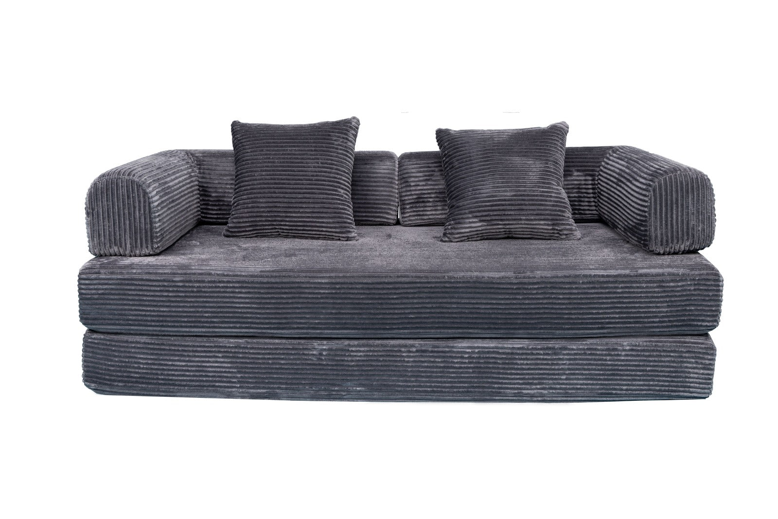 Gray Teddy Sofa Bed in sofa mode
